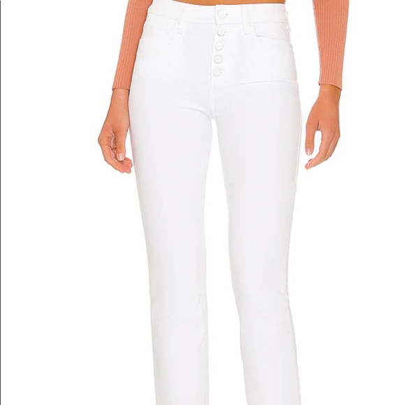 Anine Bing Cindy Straight Exposed Button jeans - Picture 1 of 5